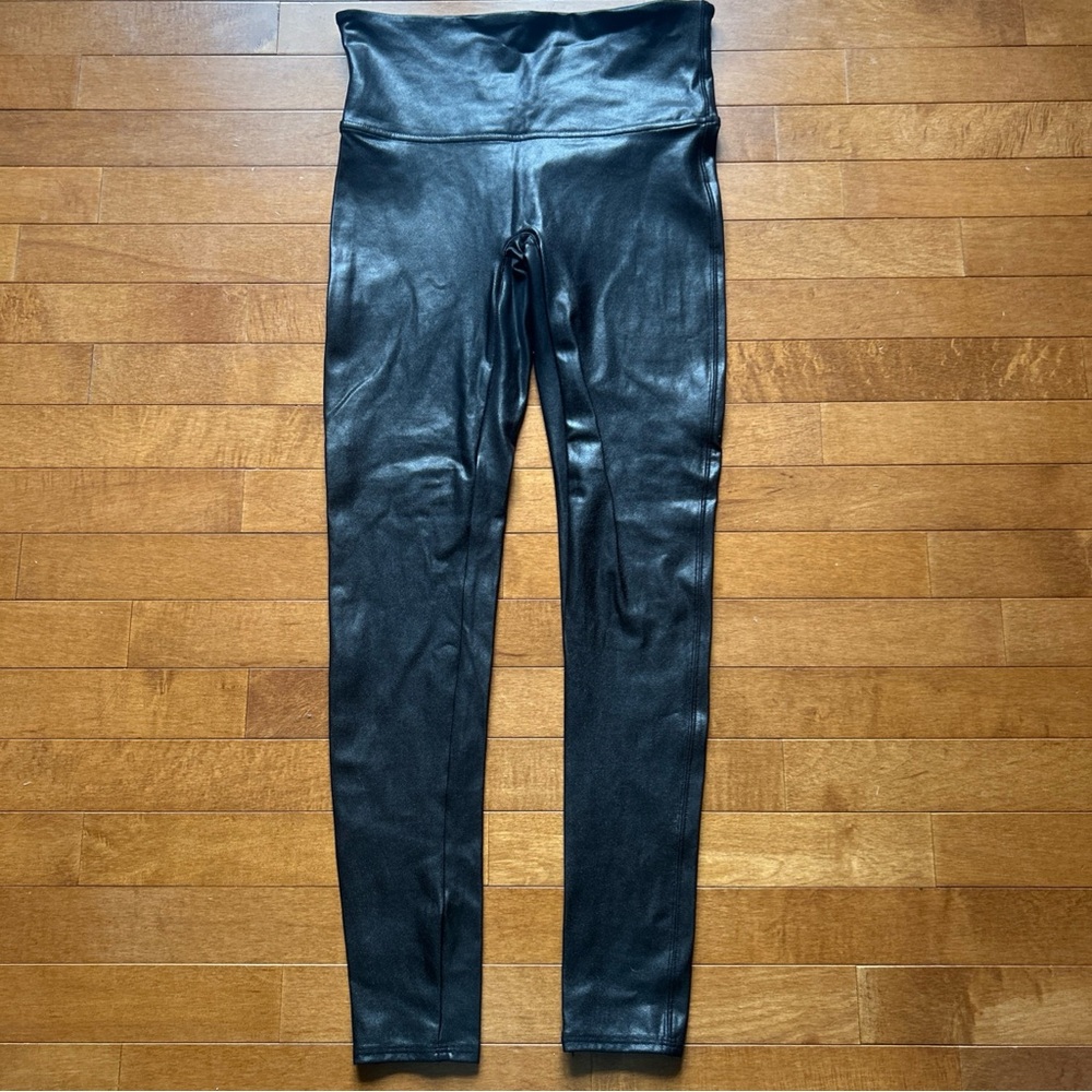 SPANX metallic Black Leggings